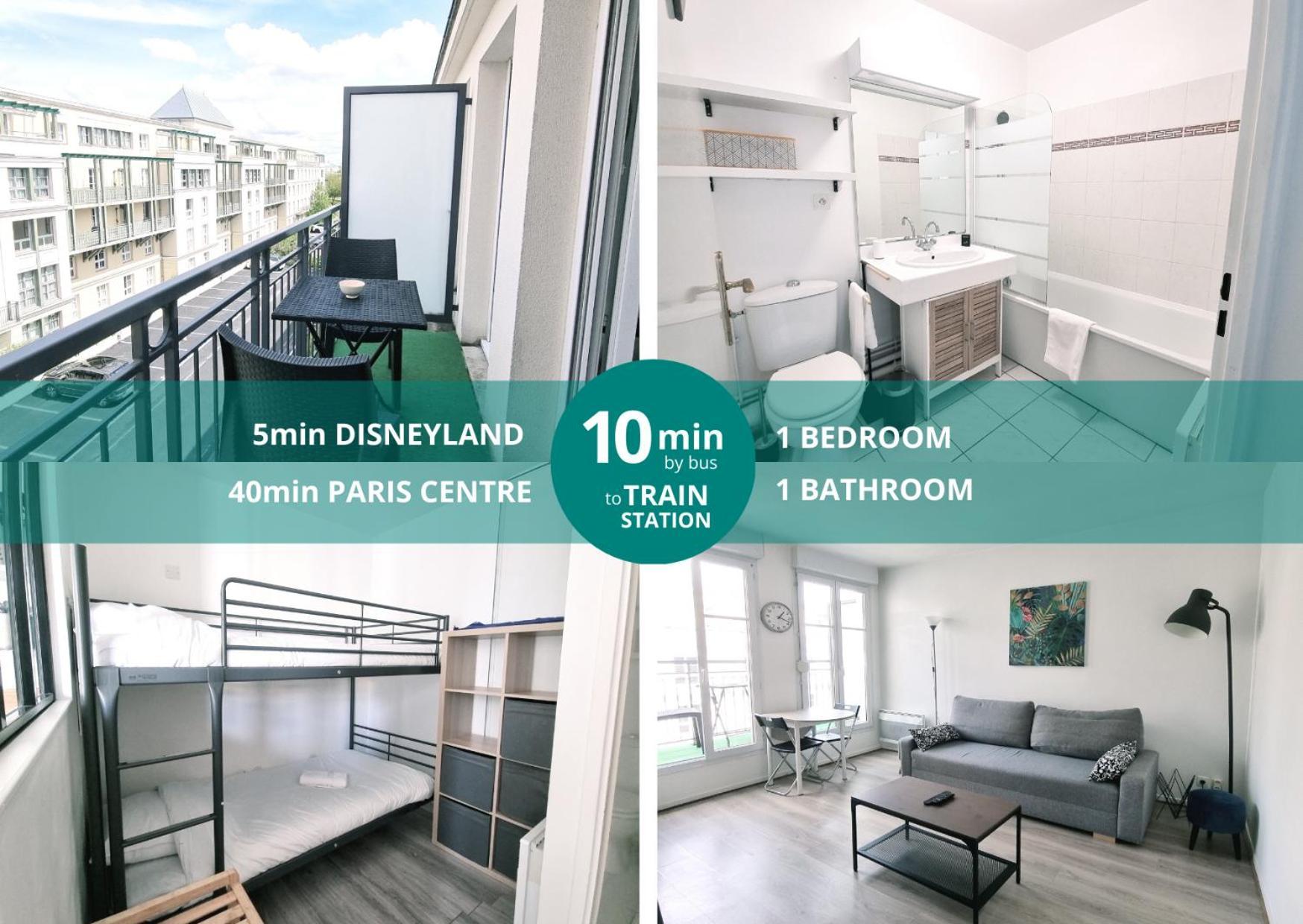 Appartement Disneyland 4 Personnes Serris Luaran gambar